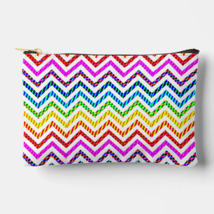 Wild Regenboog Chevron Patroon Etui