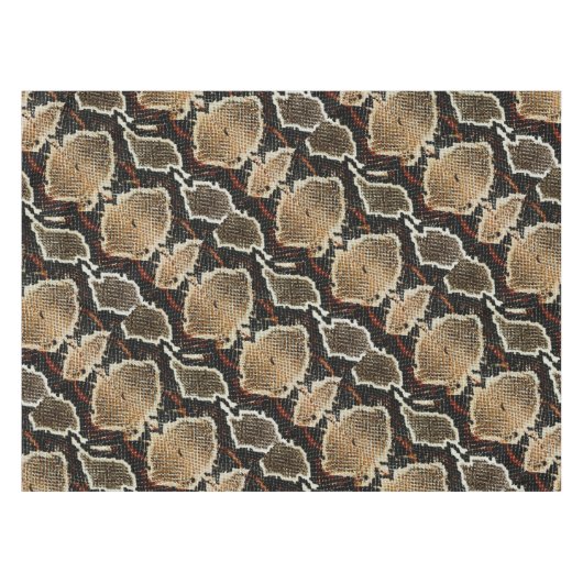 wild reptielpatroon kleurige pythonslang tafelkleed (Voorkant (Horizontaal))