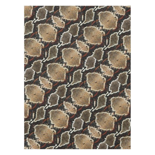 wild reptielpatroon kleurige pythonslang tafelkleed (Voorkant)