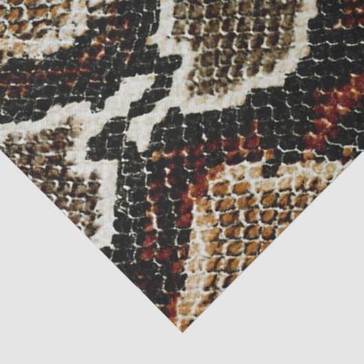 wild reptielpatroon kleurige pythonslang tissuepapier (Detail)