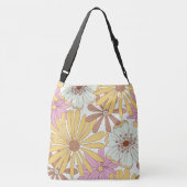 Wild Retro Floral Patronen Crossbody Tas (Achterkant)