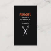 Wild Retro Skeleton Haarstylist - Visitekaartjes (Achterkant)