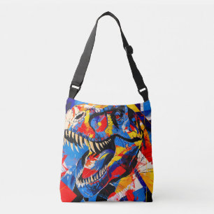 Wild Retro T-rex Dinosaurus Fusion Crossbody Tas