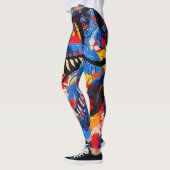 Wild Retro T-rex Dinosaurus Fusion Leggings (Links)
