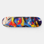 Wild Retro T-rex Dinosaurus Fusion Persoonlijk Skateboard (Horizontaal)