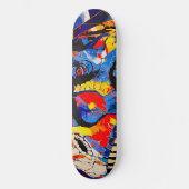 Wild Retro T-rex Dinosaurus Fusion Persoonlijk Skateboard (Voorkant)