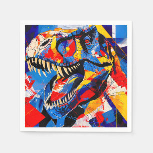 Wild Retro T-rex Dinosaurus Fusion Servet