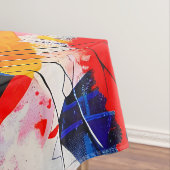 Wild Retro T-rex Dinosaurus Fusion Tafelkleed (Voorbeeld)