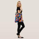 Wild Retro T-rex Dinosaurus Fusion Tote Bag (Op model)