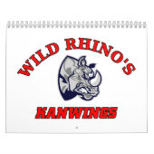 Wild Rhinos Calendar Kalender (Hoes)