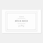 Wild Rice Food Label Stickers (Voorkant)