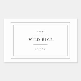 Wild Rice Food Label Stickers