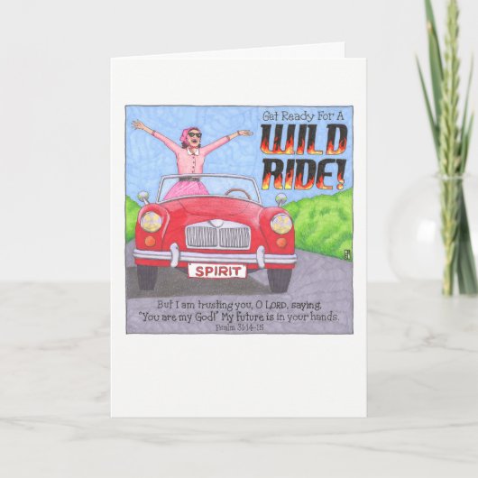 Wild Ride Aanmoediging Kaart (Voorkant)