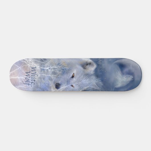 Wild Ride-White Wolf Skateboard (Horizontaal)