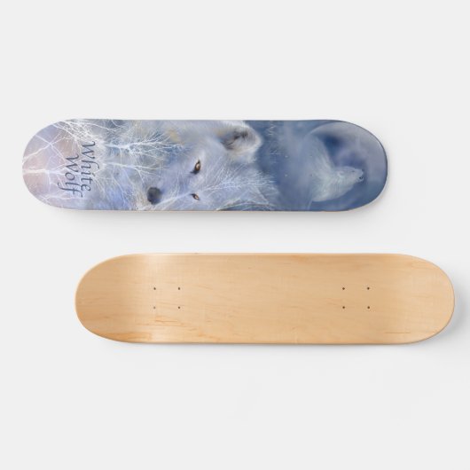 Wild Ride-White Wolf Skateboard (Horizontaal)