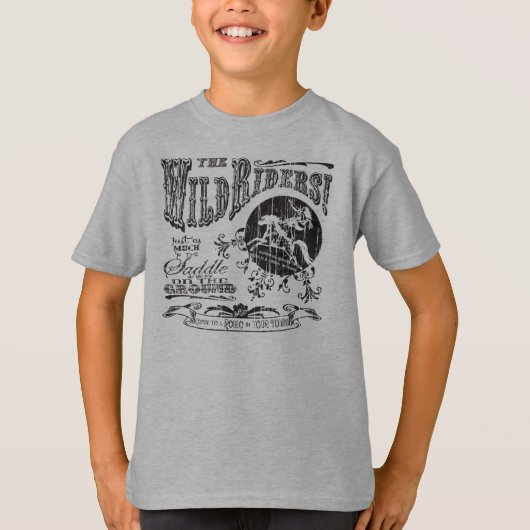 Wild Riders Youth - Black Design T-shirt (Voorkant)