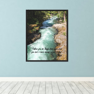 Wild River Rumi poëzie vers Canvas Afdruk