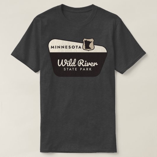 Wild River State Park Minnesota Welkomstbord T-shirt (Design voorkant)