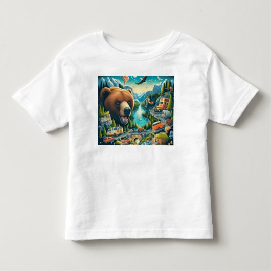 "Wild Roads Adventure" Kinder Shirts (Voorkant)