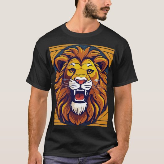 Wild Roar: Bold Tiger Print T-shirt (Voorkant)