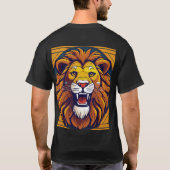Wild Roar: Bold Tiger Print T-shirt (Achterkant)