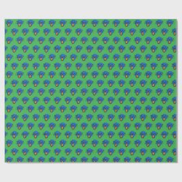 Wild Roar Gift Wrap – Blue Panther patroon Cadeaupapier