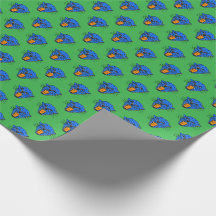 Wild Roar Gift Wrap – Blue Panther patroon