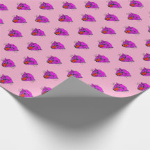 Wild Roar Gift Wrap – Roze Panter patroon