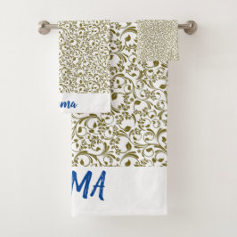 Wild Romantic Field Blue butterflies Bad Handdoek