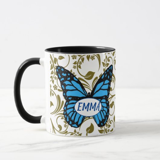 Wild Romantic Field Blue butterflies Mok (Links)