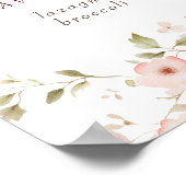 Wild Roos Baby Eerste Verjaardag Stats teken Poster (Hoek)