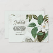 Wild Roos Bereavement Dank je wel Kaart (Voorkant / Achterkant)