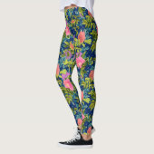Wild roos, blauwe achtergrond, wild roos, rozen, r leggings (Links)