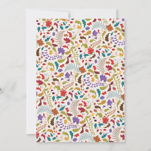 Wild Roos Bossen Exotic Garden Engagement Party Kaart (Achterkant)