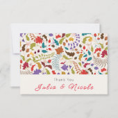 Wild Roos Bossen Exotische bloementuin Bruiloft (Voorkant)