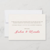 Wild Roos Bossen Exotische bloementuin Bruiloft (Achterkant)