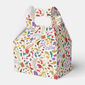 Wild Roos Bossen Exotische bloementuin Bruiloft Bedankdoosjes (Achterkant)