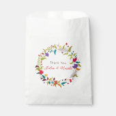 Wild Roos Bossen Exotische bloementuin Bruiloft Bedankzakje (Voorkant)