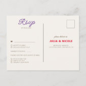 Wild Roos Bossen Exotische bloementuin Bruiloft Briefkaart (Achterkant)