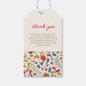 Wild Roos Bossen Exotische bloementuin Bruiloft Cadeaulabel (Voorkant)