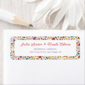 Wild Roos Bossen Exotische bloementuin Bruiloft Etiket (Insitu)