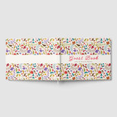 Wild Roos Bossen Exotische bloementuin Bruiloft Gastenboek (Volledig)