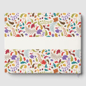 Wild Roos Bossen Exotische bloementuin Bruiloft Gastenboek (Achterkant)