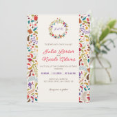 Wild Roos Bossen Exotische bloementuin Bruiloft Kaart (Staand voorkant)