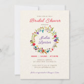 Wild Roos Bossen Exotische bloementuin Bruiloft Kaart (Voorkant)