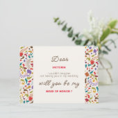 Wild Roos Bossen Exotische bloementuin Bruiloft Menu (Staand voorkant)