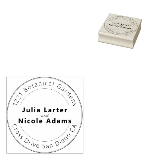 Wild Roos Bossen Exotische bloementuin Bruiloft Rubberstempel (Gestempeld)