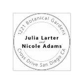 Wild Roos Bossen Exotische bloementuin Bruiloft Rubberstempel (Afrduk)