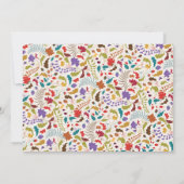 Wild Roos Bossen Exotische bloementuin Bruiloft Save The Date (Achterkant)