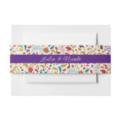 Wild Roos Bossen Exotische bloementuin Bruiloft Uitnodigingen Wikkel (Voorkant Voorbeeld)